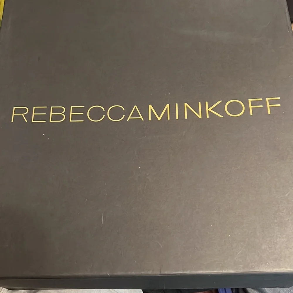 NWT Rebecca Minkoff Bojana Black Floral Kid Suede Embroidery Size 8 - Picture 9 of 10
